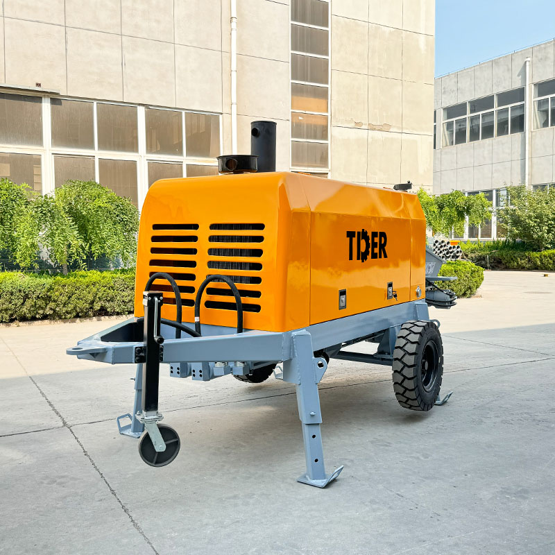 Pompe à béton avec moteur diesel