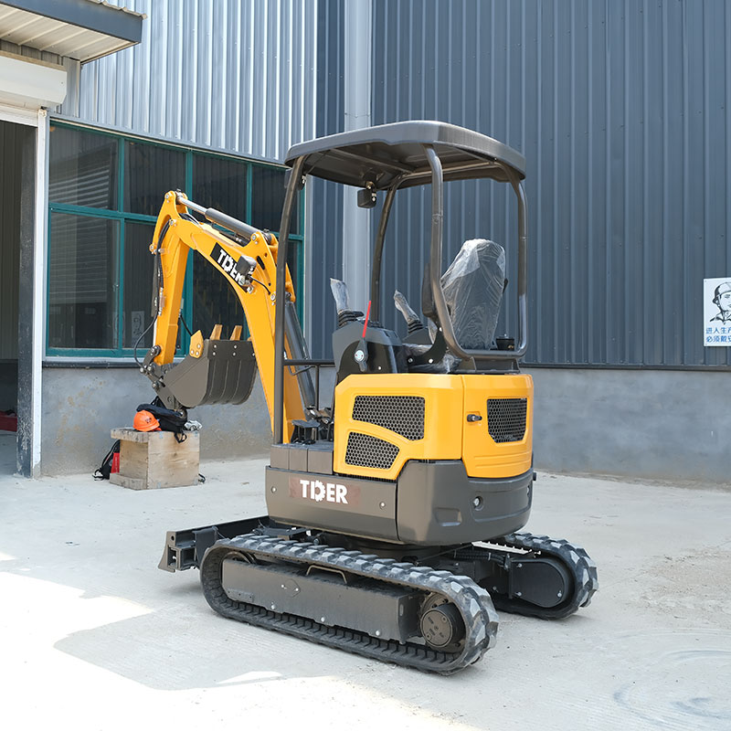 Mini-pelle de chantier de 2,5 tonnes à chenilles extensibles