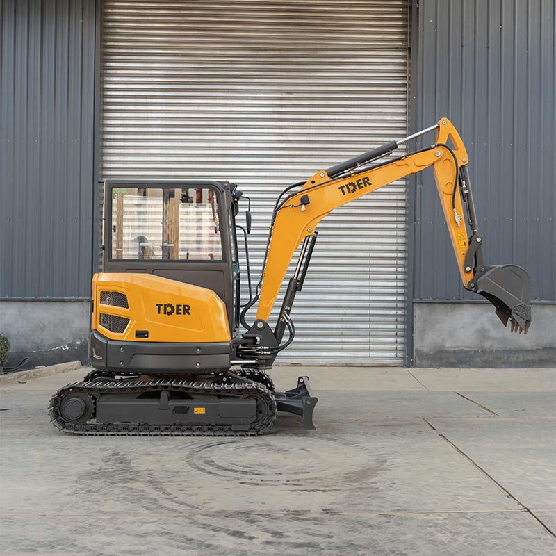 Mini-pelle à rayon de braquage zéro de 3,5 tonnes avec moteur Kubota et chenilles en acier