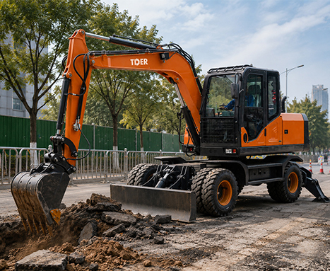 Meilleures pelles sur pneus pour la construction urbaine