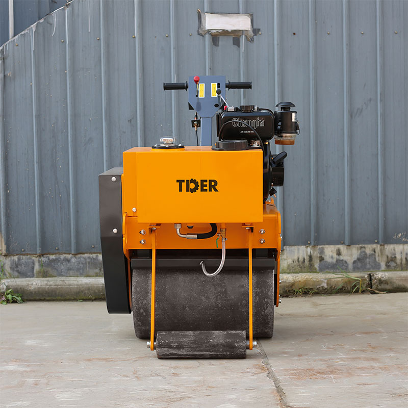 Rouleau compresseur à tambour unique autoporté de 350 kg